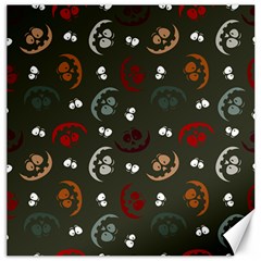 Art Halloween Pattern Creepy Design Digital Papers Canvas 20  X 20  by pakminggu