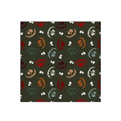 Art Halloween Pattern Creepy Design Digital Papers Satin Bandana Scarf 22  X 22  by pakminggu