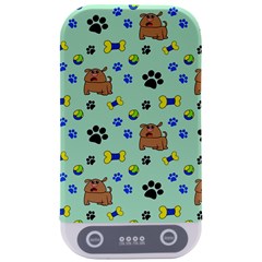 Dog Pattern Seamless Blue Background Scrapbooking Sterilizers by pakminggu