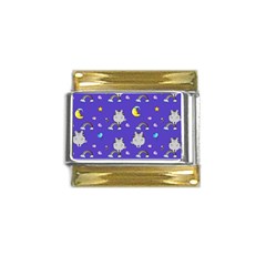 Texture Pattern Seamless Rainbow Background Dream Gold Trim Italian Charm (9mm) by pakminggu