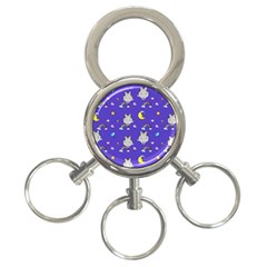 Texture Pattern Seamless Rainbow Background Dream 3-ring Key Chain by pakminggu