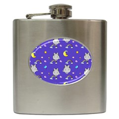 Texture Pattern Seamless Rainbow Background Dream Hip Flask (6 Oz) by pakminggu