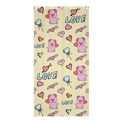 Pig Animal Love Romance Seamless Texture Pattern Shower Curtain 36  X 72  (stall)  by pakminggu