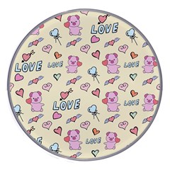 Pig Animal Love Romance Seamless Texture Pattern Wireless Fast Charger(white) by pakminggu