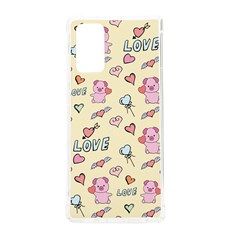 Pig Animal Love Romance Seamless Texture Pattern Samsung Galaxy Note 20 Tpu Uv Case by pakminggu