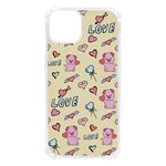 Pig Animal Love Romance Seamless Texture Pattern iPhone 13 TPU UV Print Case Front