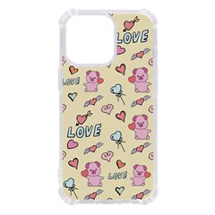 Pig Animal Love Romance Seamless Texture Pattern Iphone 13 Pro Tpu Uv Print Case by pakminggu