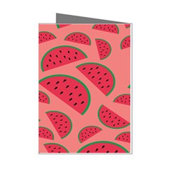 Watermelon Red Food Fruit Healthy Summer Fresh Mini Greeting Cards (pkg Of 8) by pakminggu