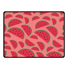 Watermelon Red Food Fruit Healthy Summer Fresh Fleece Blanket (small) by pakminggu