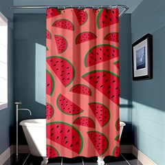 Watermelon Red Food Fruit Healthy Summer Fresh Shower Curtain 36  X 72  (stall)  by pakminggu