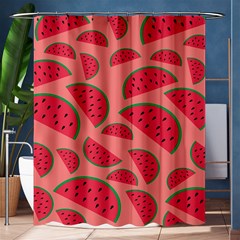 Watermelon Red Food Fruit Healthy Summer Fresh Shower Curtain 60  X 72  (medium)  by pakminggu