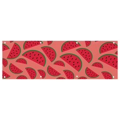 Watermelon Red Food Fruit Healthy Summer Fresh Banner And Sign 9  X 3  by pakminggu