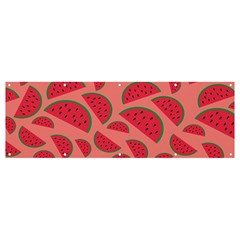 Watermelon Red Food Fruit Healthy Summer Fresh Banner And Sign 12  X 4  by pakminggu