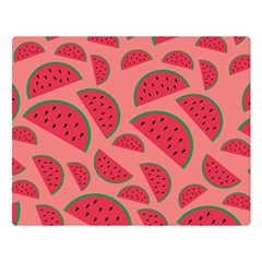 Watermelon Red Food Fruit Healthy Summer Fresh Premium Plush Fleece Blanket (large) by pakminggu