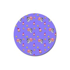 Art Pattern Design Seamless Scrapbooking Magnet 3  (round) by pakminggu