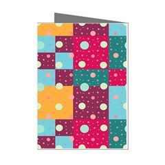 Background Pattern Texture Design Dots Wallpaper Mini Greeting Cards (pkg Of 8) by pakminggu