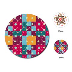 Background Pattern Texture Design Dots Wallpaper Playing Cards Single Design (round) by pakminggu