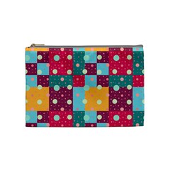 Background Pattern Texture Design Dots Wallpaper Cosmetic Bag (medium) by pakminggu