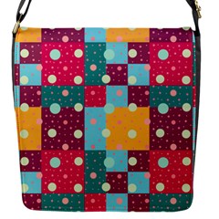 Background Pattern Texture Design Dots Wallpaper Flap Closure Messenger Bag (s) by pakminggu