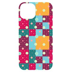 Background Pattern Texture Design Dots Wallpaper Iphone 14 Black Uv Print Case