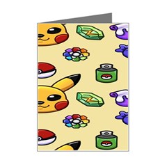 Pikachu Mini Greeting Card by artworkshop