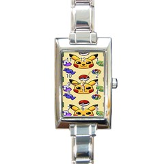 Pikachu Rectangle Italian Charm Watch by artworkshop