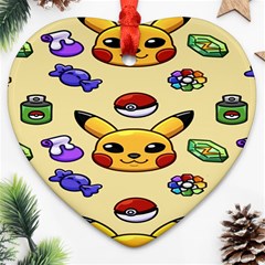 Pikachu Ornament (heart)