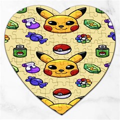 Pikachu Jigsaw Puzzle (heart) by artworkshop