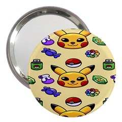 Pikachu 3  Handbag Mirrors by artworkshop