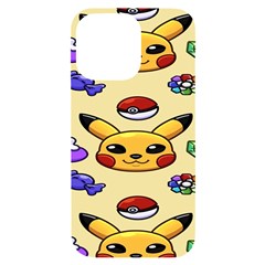 Pikachu Iphone 14 Pro Max Black Uv Print Case by artworkshop