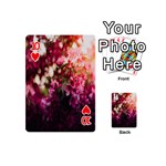 Pink Flower Playing Cards 54 Designs (Mini) Front - Heart10