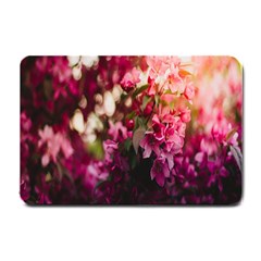 Pink Flower Small Doormat by artworkshop