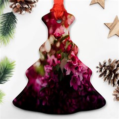 Pink Flower Christmas Tree Ornament (two Sides) by artworkshop