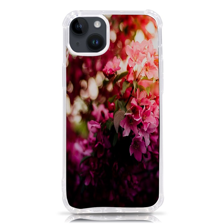 Pink Flower iPhone 14 Plus TPU UV Print Case