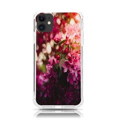 Pink Flower Iphone 11 Tpu Uv Print Case by artworkshop