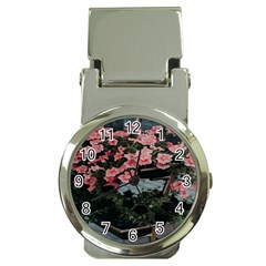 Pink Peony  Flower Money Clip Watches by artworkshop