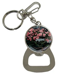 Pink Peony  Flower Bottle Opener Key Chain by artworkshop