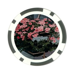 Pink Peony  Flower Poker Chip Card Guard (10 Pack) by artworkshop