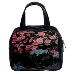 Pink Peony  Flower Classic Handbag (two Sides) by artworkshop