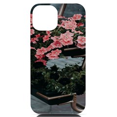 Pink Peony  Flower Iphone 14 Black Uv Print Case by artworkshop