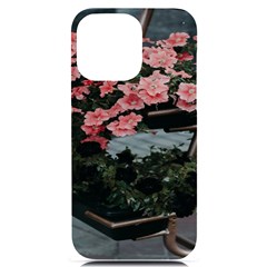 Pink Peony  Flower Iphone 14 Pro Max Black Uv Print Case by artworkshop