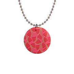 Watermelon Background Watermelon Wallpaper 1  Button Necklace by pakminggu