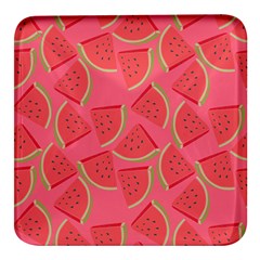 Watermelon Background Watermelon Wallpaper Square Glass Fridge Magnet (4 Pack) by pakminggu