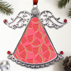 Watermelon Background Watermelon Wallpaper Metal Angel With Crystal Ornament