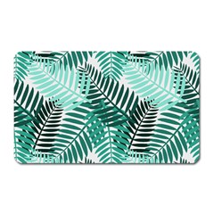 Background Pattern Texture Leaves Design Wallpaper Magnet (rectangular) by pakminggu