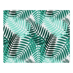 Background Pattern Texture Leaves Design Wallpaper Premium Plush Fleece Blanket (large) by pakminggu