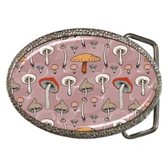 Mushrooms Autumn Fall Pattern Seamless Decorative Belt Buckles by pakminggu