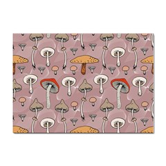 Mushrooms Autumn Fall Pattern Seamless Decorative Sticker A4 (100 Pack) by pakminggu