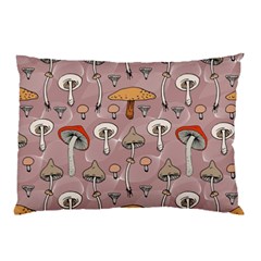 Mushrooms Autumn Fall Pattern Seamless Decorative Pillow Case by pakminggu