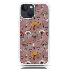 Mushrooms Autumn Fall Pattern Seamless Decorative Iphone 13 Mini Tpu Uv Print Case by pakminggu